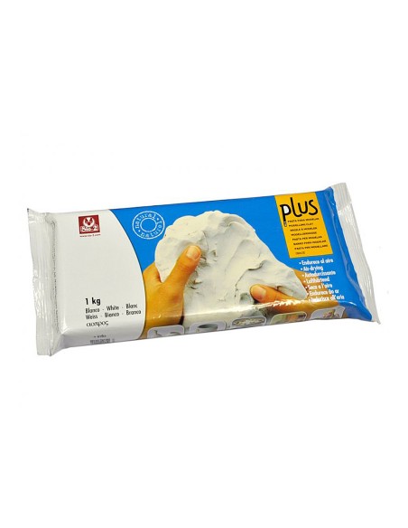 CI | Arcilla sio-2 plus que endurece al aire blanco paquete de 1 kg