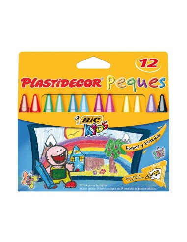CI | Lapices plastidecor peques caja de 12 colores