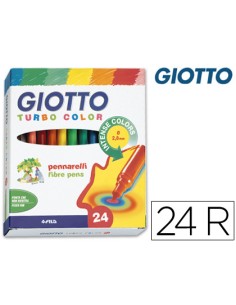 CI | Rotulador giotto turbo color caja de 24 colores...