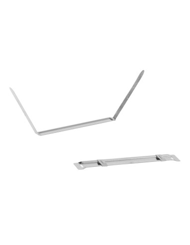 CI | Encuadernador fastener q-connect plateado caja de 50 unidades