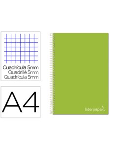 CI | Cuaderno espiral liderpapel a4 micro jolly tapa...