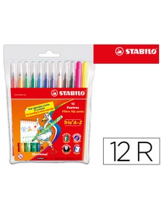 CI | Rotulador stabilo trio caja de 12 colores