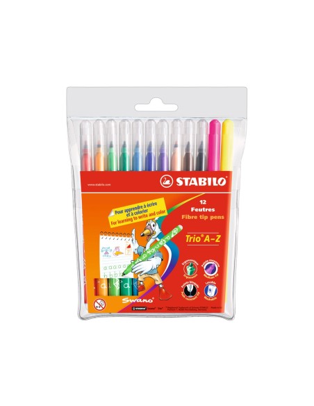 CI | Rotulador stabilo trio caja de 12 colores