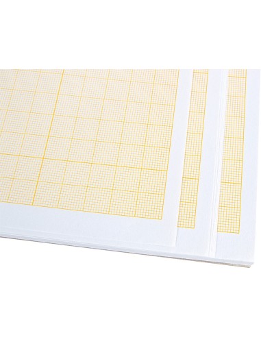 CI | Bloc papel milimetrado liderpapel encolado 210x297mm 50 hojas 80g/m2