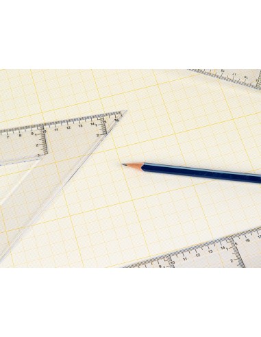 CI | Bloc papel milimetrado liderpapel encolado 210x297mm 50 hojas 80g/m2