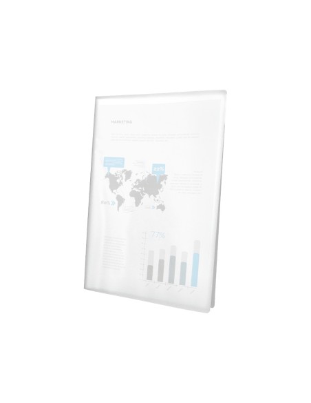 CI | Carpeta liderpapel escaparate 47494 30 fundas polipropileno traslucida din a4 transparente frosty