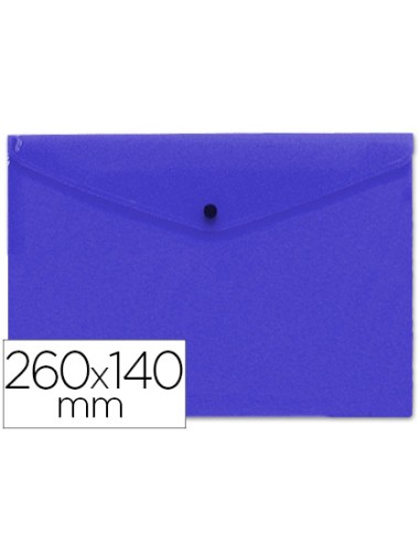 CI | Carpeta liderpapel dossier broche polipropileno tamaño sobre americano 260x140 mm azul