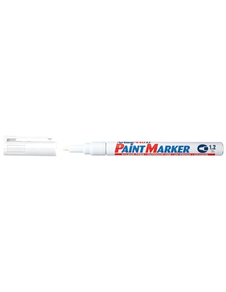 CI | Rotulador artline marcador permanente ek-440 xf blanco -punta redonda 1.2 mm -metal caucho y plastico