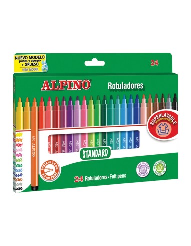 CI | Rotulador alpino standard caja de 24 colores
