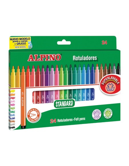 CI | Rotulador alpino standard caja de 24 colores