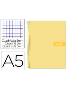 CI | Cuaderno espiral liderpapel a5 micro crafty tapa...