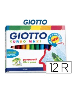 CI | Rotulador giotto turbo-maxi caja de 12 colores...