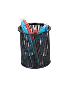 CI | Cubilete portalapices q-connect metal rejilla negro... 2