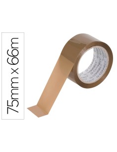 CI | Cinta adhesiva q-connect polipropileno havana 66 mt...