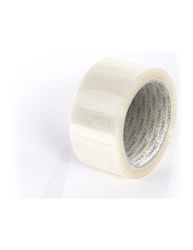 CI | Cinta adhesiva q-connect polipropileno transparente 66 mt x 75 mm para embalaje