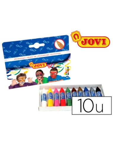 CI | Barra maquillaje jovi caja de 10 colores surtidos