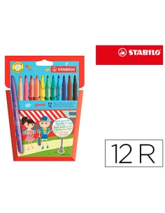CI | Rotulador stabilo power caja de 12 colores
