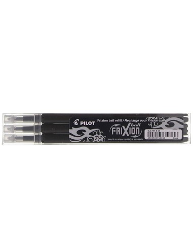 CI | Recambio boligrafo pilot frixion ball negro caja de 3 unidades