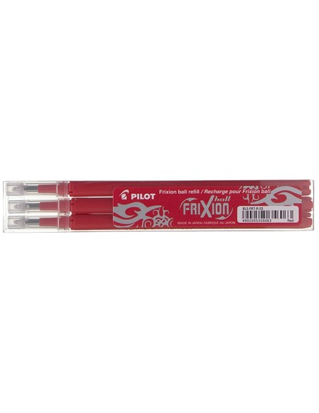 CI | Recambio boligrafo pilot frixion ball rojo caja de 3 unidades