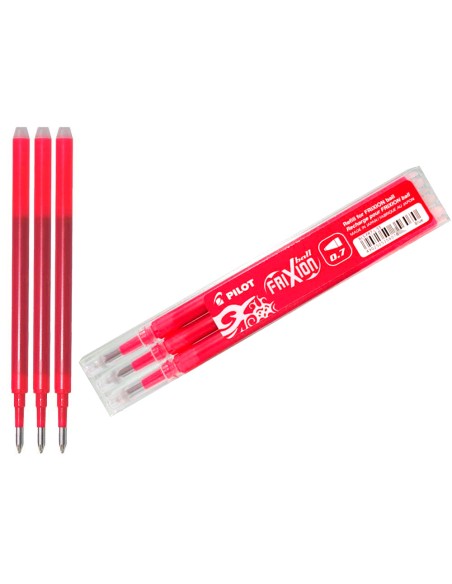 CI | Recambio boligrafo pilot frixion ball rojo caja de 3 unidades