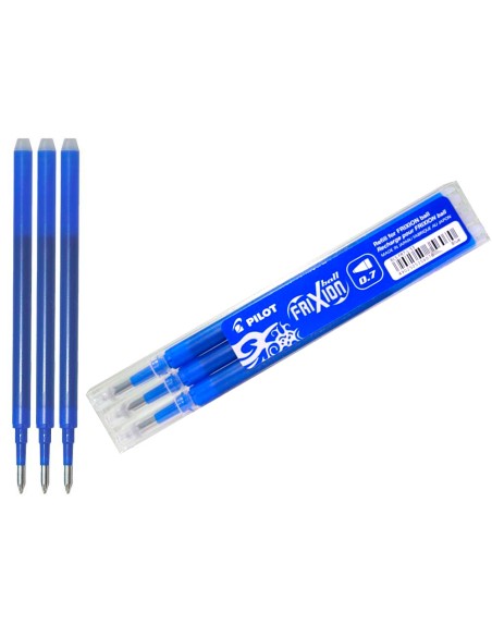 CI | Recambio boligrafo pilot frixion ball azul caja de 3 unidades