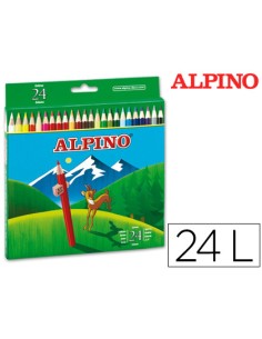 CI | Lapices de colores alpino 658 c/ de 24 colores largos