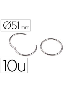 CI | Anillas bisagra liderpapel niqueladas n.5 diametro...