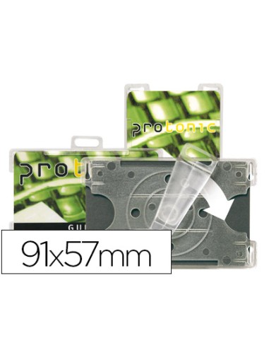 CI | Identificador 3l office para tarjetas de seguridad 91x57 mm rotacion vertical u horizontal pack de 10