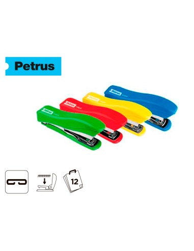 CI | Grapadora petrus liliput 200 -capacidad 12 hojas