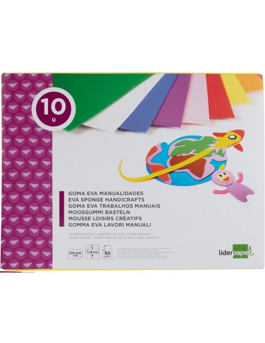 CI | Bloc trabajos manuales liderpapel goma eva...