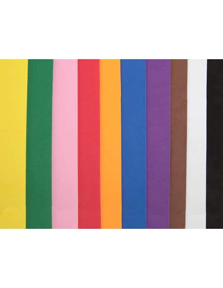 CI | Bloc trabajos manuales liderpapel goma eva 240x315mm 10 hojas colores surtidos