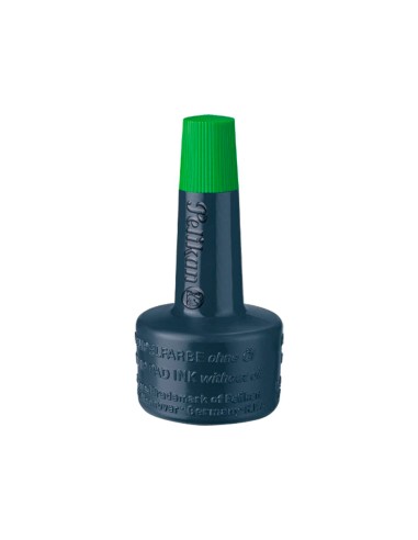 CI | Tinta tampon pelikan verde frasco de 28 ml