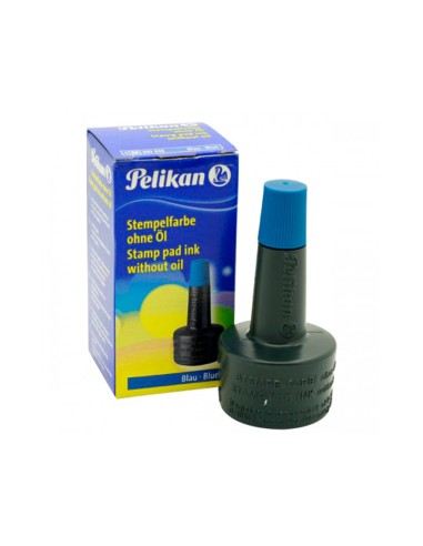 CI | Tinta tampon pelikan azul frasco de 28 ml