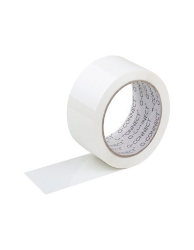 CI | Cinta adhesiva q-connect polipropileno blanca 66 mt x 75 mm para embalaje
