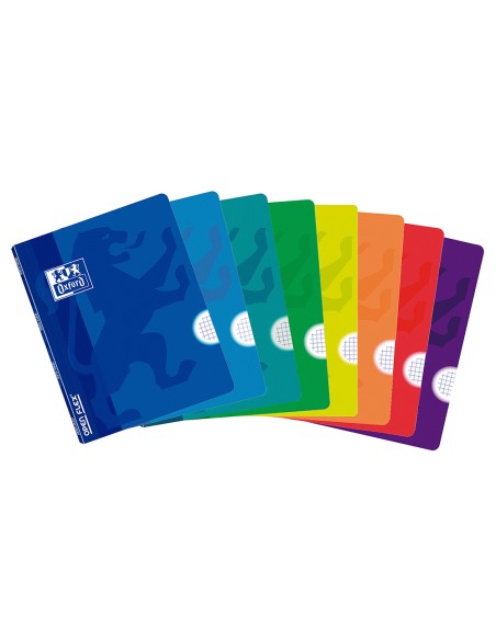 CI | Libreta escolar oxford openflex tapa flexible optik paper 48 hojas din a4 cuadro 5 mm colores surtidos