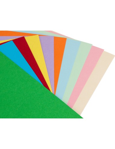 CI | Papel color liderpapel a4 80g/m2 10 colores surtidos paquete de 100