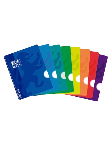 CI | Libreta escolar oxford tapa flexible optik paper openflex 48 hojas 90 gr din a4 liso colores surtidos