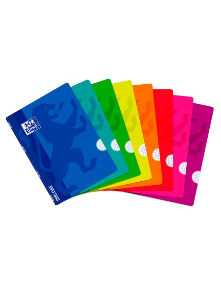CI | Libreta escolar oxford tapa flexible optik paper openflex 48 hojas 90 gr din a4 cuadro 4 mm colores surtidos