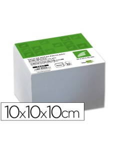 CI | Taco liderpapel encolado 100 x 100 x 100mm blanco