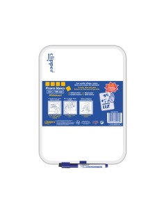 CI | Pizarra blanca clipper pequeña 18x26 cm -con rotulador 2