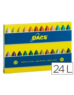 CI | Lapices cera dacs caja de 24 colores