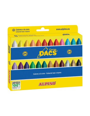 CI | Lapices cera dacs caja de 24 colores