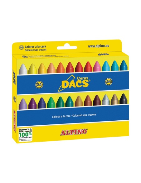 CI | Lapices cera dacs caja de 24 colores