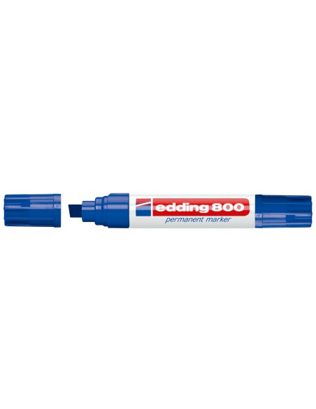 CI | Rotulador edding marcador permanente 800 azul -punta biselada 12 mm