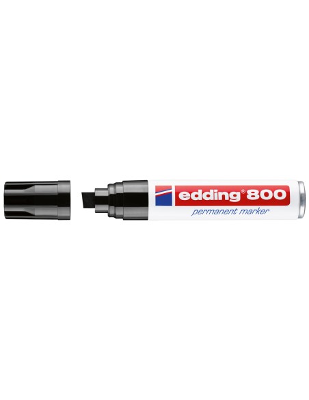 CI | Rotulador edding marcador permanente 800 negro -punta biselada 12 mm
