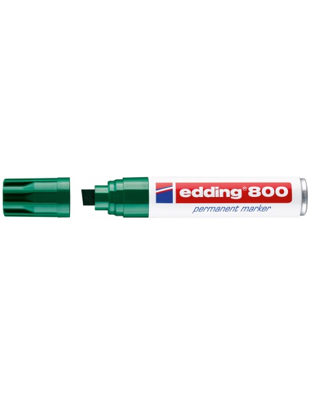 CI | Rotulador edding marcador permanente 800 verde -punta biselada 12 mm