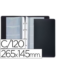 CI | Tarjetero liderpapel 4 anillas 15 fundas de 4...