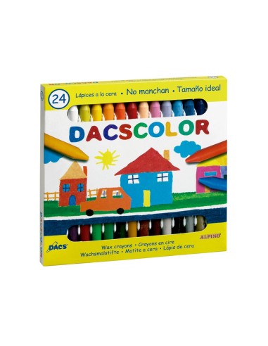 CI | Lapices cera dacscolor caja de 24 colores