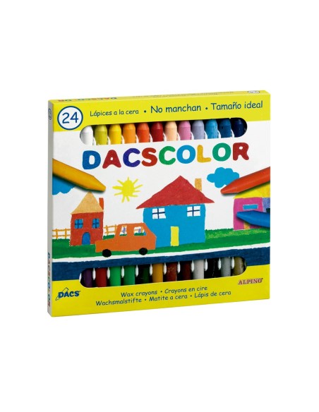 CI | Lapices cera dacscolor caja de 24 colores