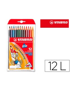 CI | Lapices de colores stabilo trio caja de 12 colores